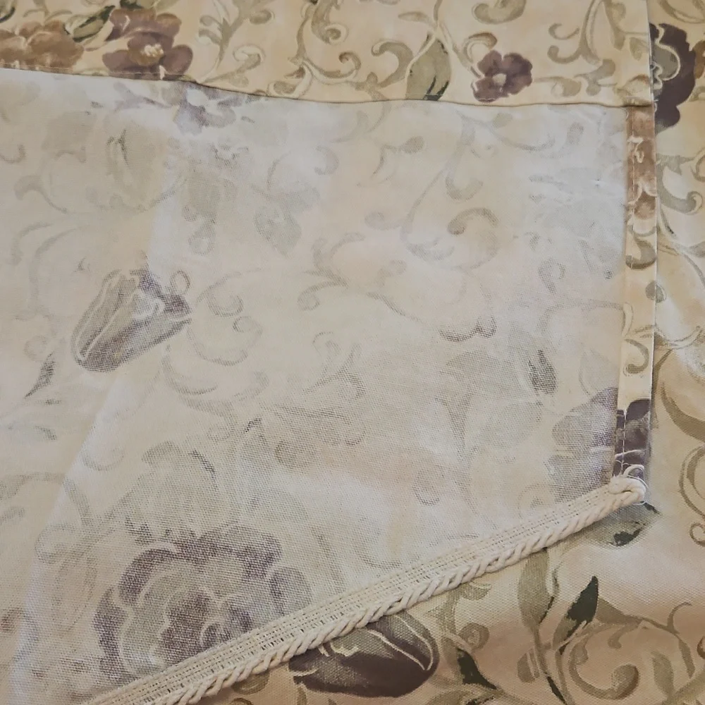 Floral Valance SET of One Window 2 Pieces Included 40x24x36
